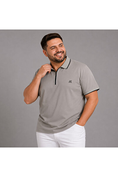 ANNEX Large Size Cotton Comfortable Fit Daily Use Polo Collar Men's T-Shirt