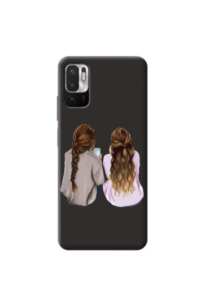 Other Xiaomi Redmi Note 10 Pro 5G Friends Black Colored Silicone TPU Θήκη