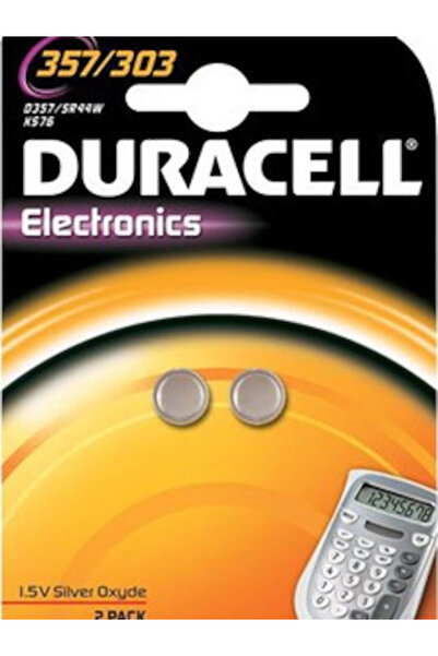 Duracell Ηλεκτρονικά 303/357 Μπαταρία ρολογιού οξειδίου του αργύρου SR44 1.5V...