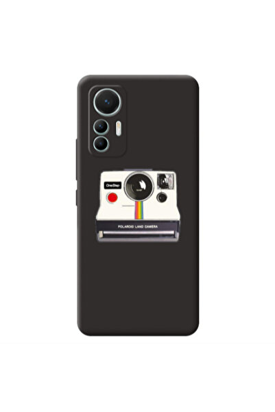 Other Xiaomi Mi 12 Lite Polaroid land camera Black Colored Silicone TPU Θήκη