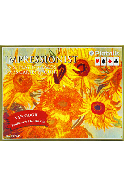 Piatnik Set de 2 pachete de carti de joc Van Gogh, Piatnik, Plastic