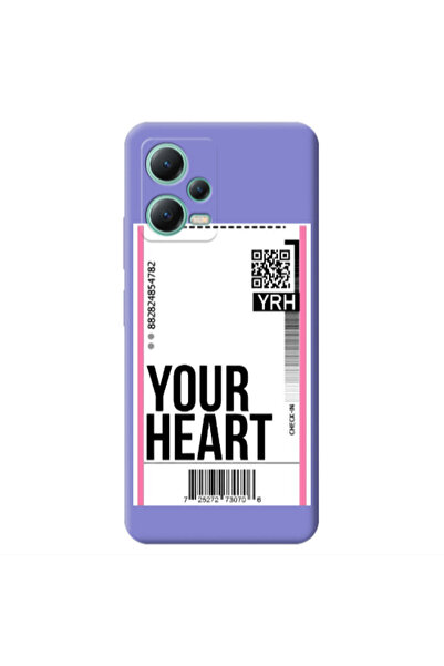Other Xiaomi Redmi Note 12 Pro 5G Your Heart YRH Purple Colored Silicone TPU ...