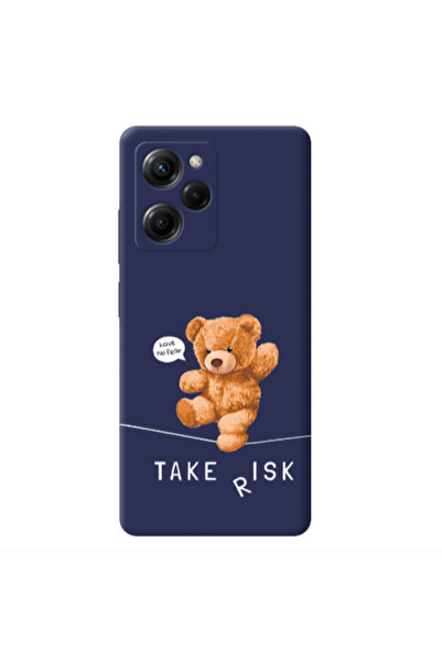 Other Xiaomi Poco X5 Pro Take risk Dark blue Colored Silicone TPU Θήκη