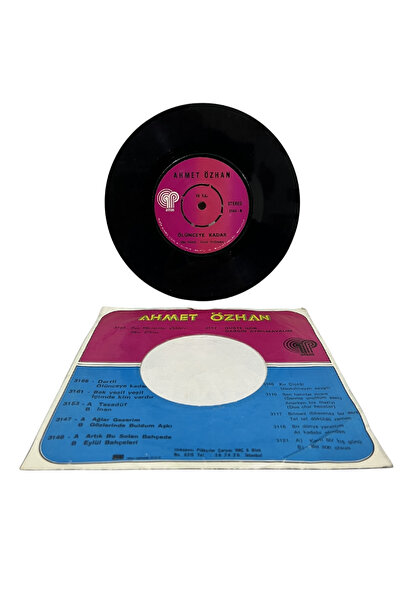 Antika Atlas Ahmet Özhan ’lik - Ölünceye Kadar Nostaljik Türk Sanat Müziği Vinil, Orijinal Sanatçı Görsel Zarflı Koleksiyonluk Nadir