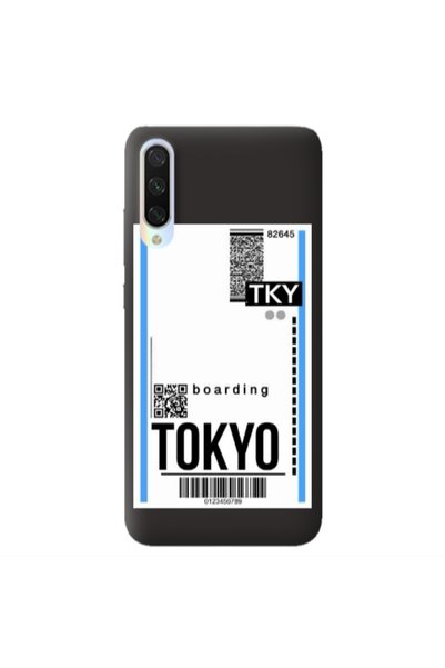 Other Xiaomi Mi 9 Lite Tokyo Boarding Black Colored Silicone TPU Θήκη