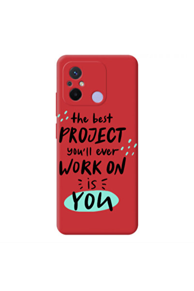 Other Xiaomi Redmi 12C The Best Project Red Colored Silicone TPU Θήκη