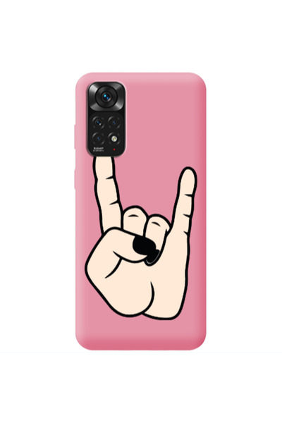 Other Xiaomi Redmi Note 11 4G Rock Pink Colored Silicone TPU Θήκη