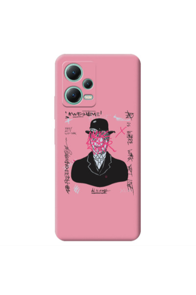 Other Xiaomi Redmi Note 12 Pro 5G Awes Pink Colored Silicone TPU Θήκη