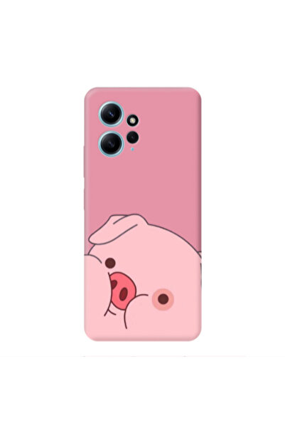 Other Xiaomi Redmi Note 12 4G Piggy 2 Pink Colored Silicone TPU Θήκη