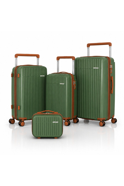 PP Captain Brand 4-Piece Travel Bag Set – Durable Polypropylene – Wide Pull H...