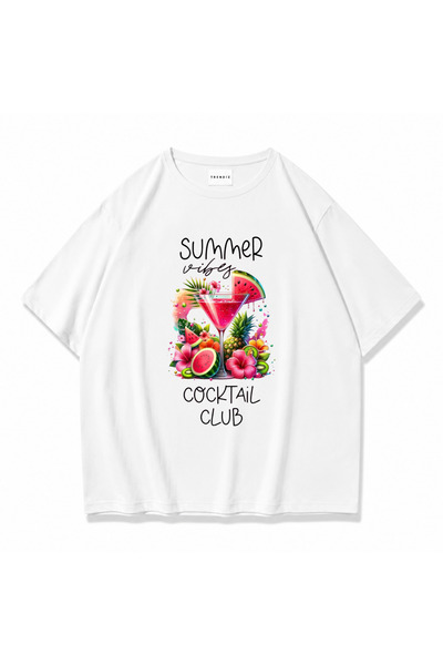 Trendiz Women's Summer Vibes Tshirt White