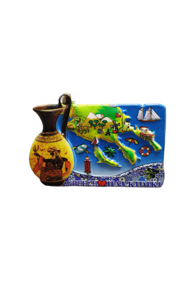 Tradesor Tουριστικό μαγνητάκι Souvenir - Σετ 12pcs - Resin Magnet - Chalkidik...