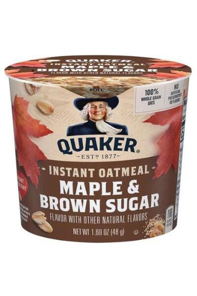Quaker Instant Oatmeal Express Cup, Maple & Brown Sugar Flavor 48g
