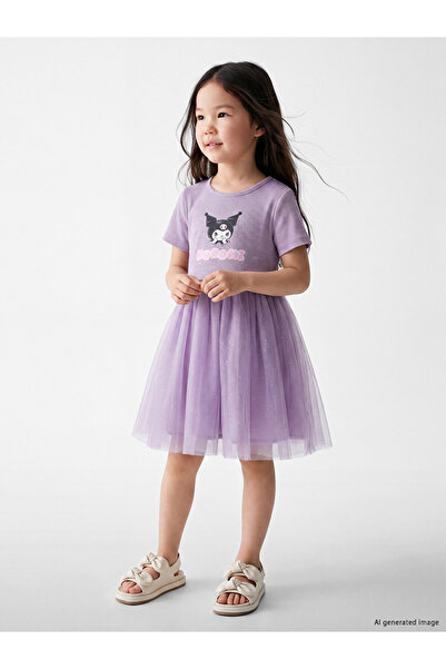 LC Waikiki Kuromi Licensed Girls' Tutu Dress