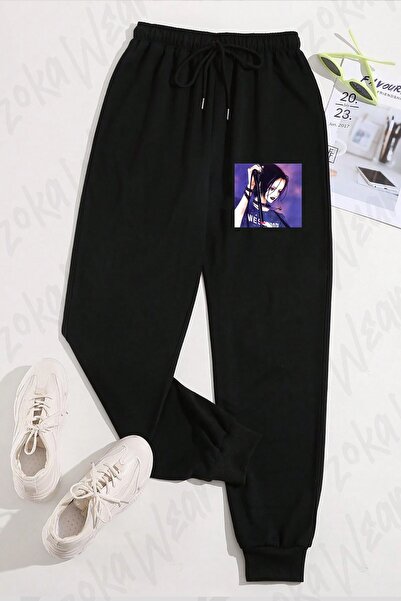 ZOKAWEAR بنطال رياضي مطبوع عليه Black Stones (nana Osaki) للجنسين باللون الأسود
