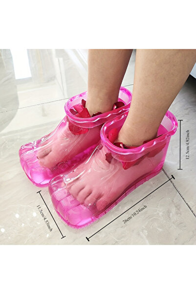 Choice Pink Portable Foot Spa Bath Basin - Plastic Water-Saving Foldable Desi...