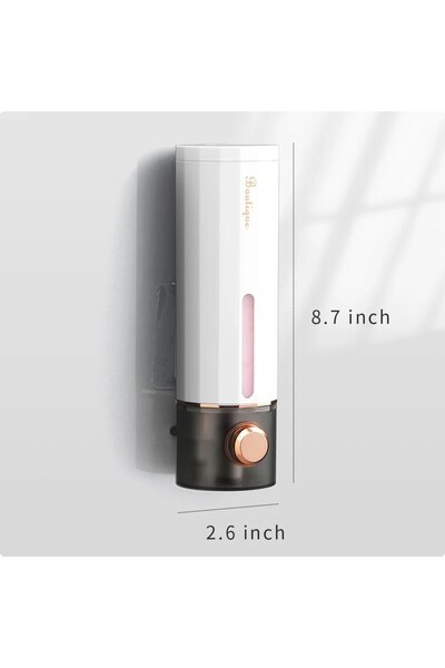 Choice 450 ml white Non-Perforating Soap Dispenser Hand Sanitizer Wall Hanger...