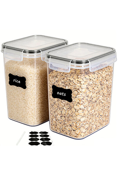 Choice JB0008-1 2/6/12 Pcs 1.6L BPA-Free Plastic Airtight Food Storage Contai...