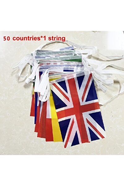 Choice 50-national-flags 50 National Flag Bunting Banner, 2026 Football Sport...