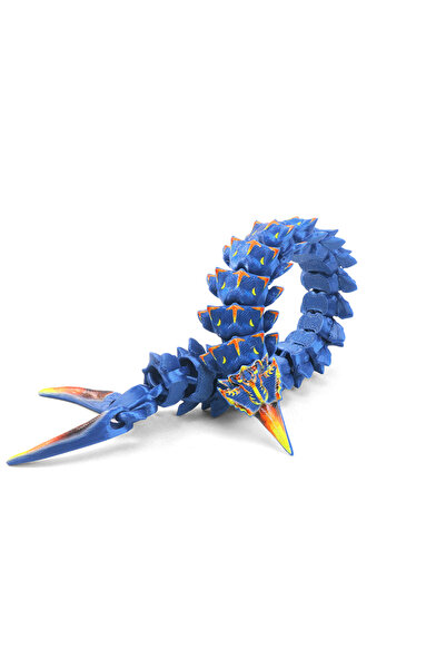 Choice1 Ice Worm Flexible 3D Printed Sea Creature Fidget Toys Articulated Suc...