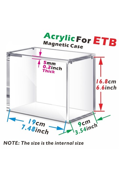 Choice large Choose Your Size – 5mm Acrylic Stackable Display Case for Booste...