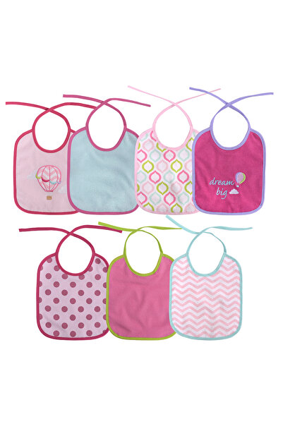 LORELLİ Set 7 bavete bumbac, 23 X 20 cm, inchidere cu snur, fetite