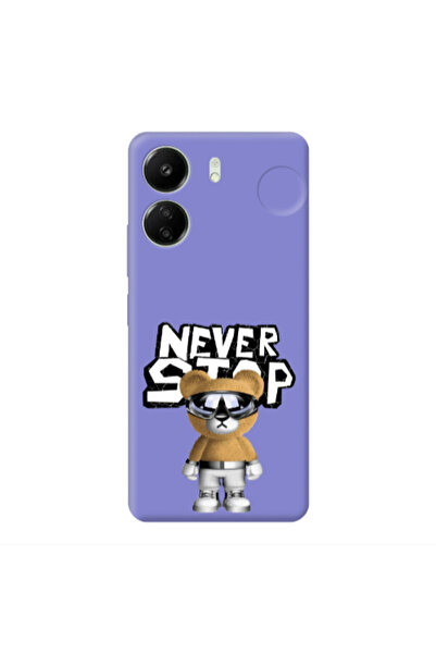 Other Xiaomi Redmi 13C Never stop Purple Colored Silicone TPU Θήκη