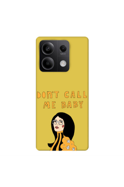 Other Xiaomi Redmi Note 13 5G Call me baby Yellow Colored Silicone TPU Θήκη