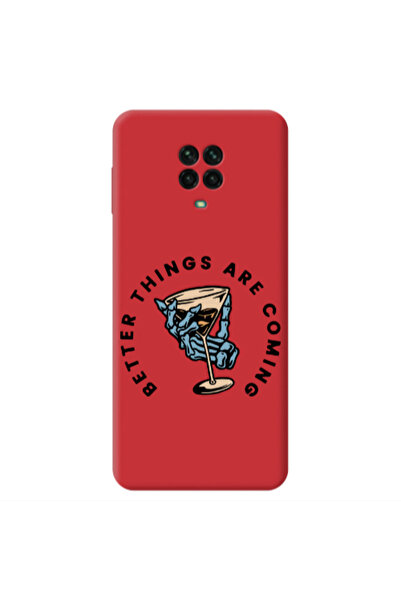 Other Xiaomi Redmi Note 9 Pro Better Things Are Coming Red Colored Silicone T...