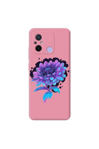 Other Xiaomi Redmi 12C Witch flower Pink Colored Silicone TPU Θήκη
