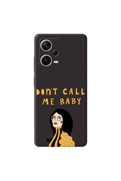 Other Xiaomi Poco X5 Call me baby Black Colored Silicone TPU Θήκη