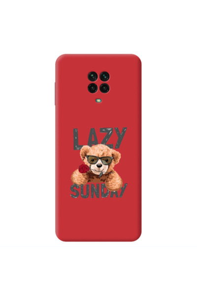 Other Xiaomi Redmi Note 9 Pro Lazy sunday Red Colored Silicone TPU Θήκη