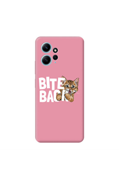 Other Xiaomi Redmi Note 12 4G bitte back cat Pink Colored Silicone TPU Θήκη