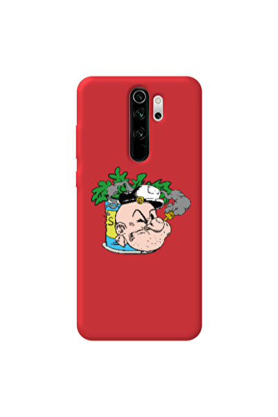 Other Xiaomi Redmi Note 8 Pro Popeye Red Colored Silicone TPU Θήκη
