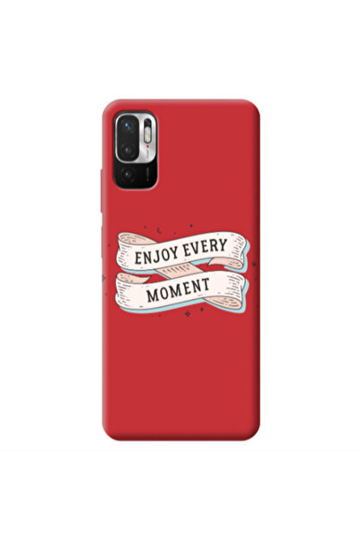 Other Xiaomi Redmi Note 10 Pro 5G Enjoy Every Moment 2 Red Colored Silicone T...
