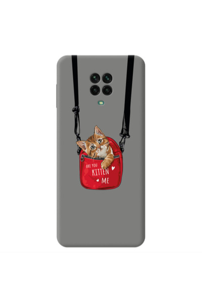 Other Xiaomi Redmi Note 9 Pro Kitten Me Grey Colored Silicone TPU Θήκη