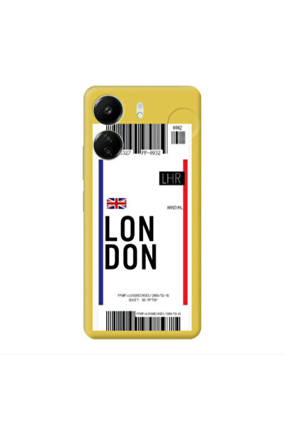 Other Xiaomi Redmi 13C London Arrival Yellow Colored Silicone TPU Θήκη