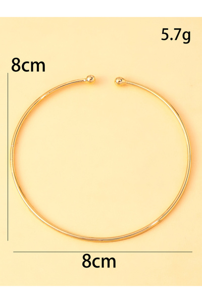 Choice Gold-color A metal anklet, stylish beach jewelry anklet, trendy and mi...