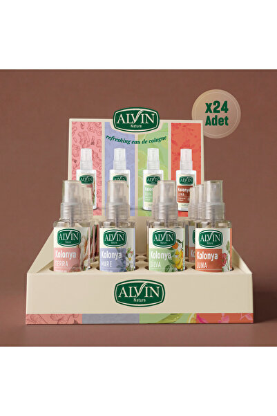 Alvin Nature 24’lü Kolonya Karma Seti | 50 ml