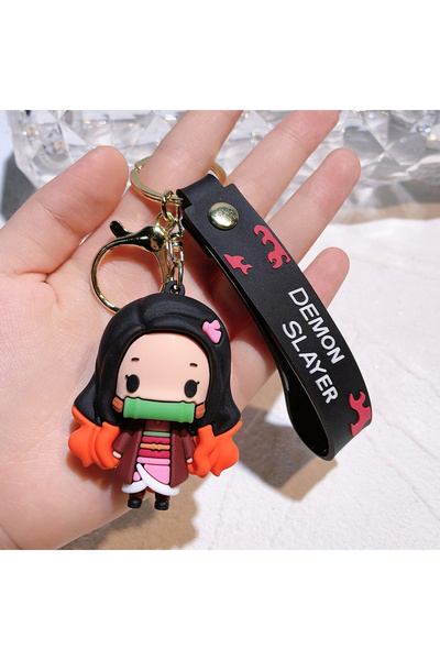 choice2 Bandai 6 cm KC4684 Demon Slayer 3D Figure Keychain Soft Silicone Anim...