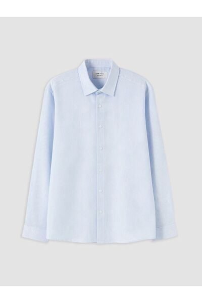 LC Waikiki Lcw Vision Blue Regular Fit Striped Men's Shirt