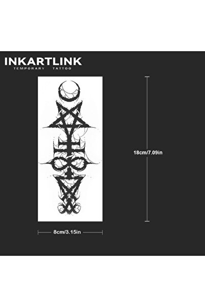 Choice 976-0818L Ancient Symbols Temporary Tattoo,Lasts To 15 Days New Techno...