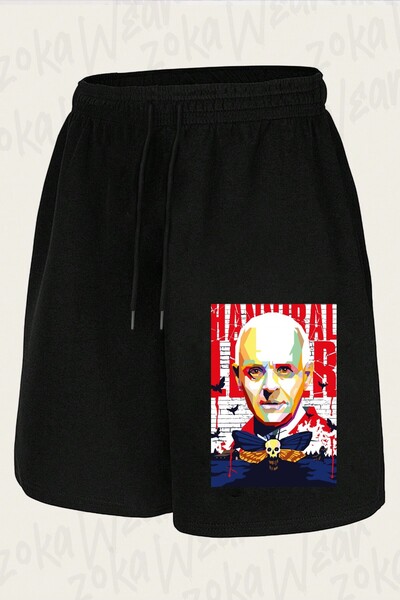 ZOKAWEAR Unisex Hannibal Design Printed Shorts