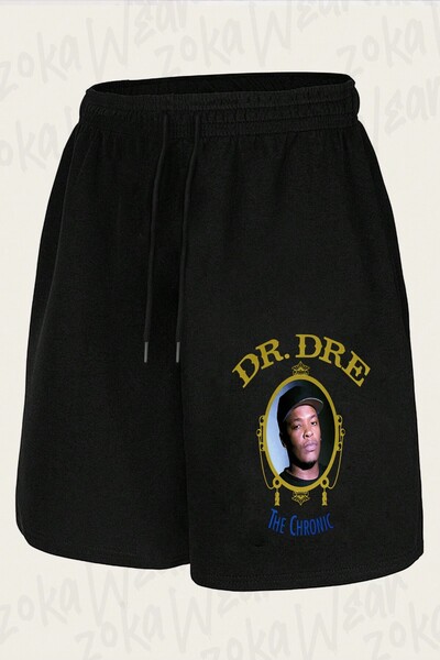 ZOKAWEAR شورت مطبوع بتصميم Dr.dre للجنسين