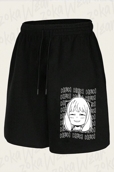 ZOKAWEAR Unisex Spy X Family Anya Forger (Heh Heh) V2 Design Printed Shorts