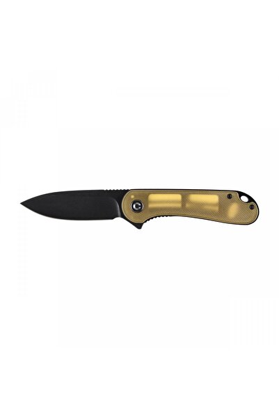 OEM Cutit pliabil Civivi Elementum, otel D2, maner Ultem auriu, 59-61 HRC