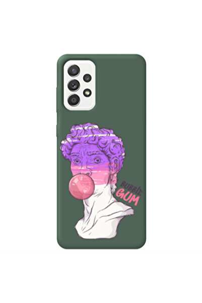 Other Samsung A52 Pin Bubble Dark Green Colored Silicone TPU Θήκη