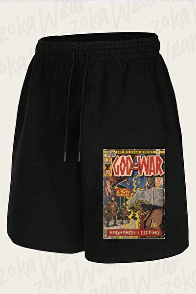 ZOKAWEAR Unisex God of War Ragnarök Design Printed Shorts