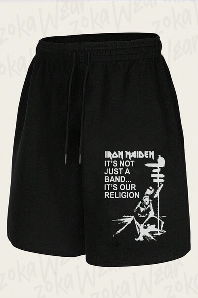 ZOKAWEAR Unisex Iron Maiden Just Design Printed Shorts