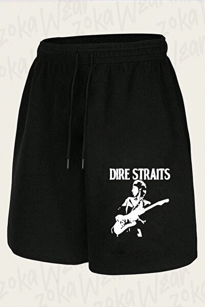 ZOKAWEAR Unisex Dire Straits Design Printed Shorts